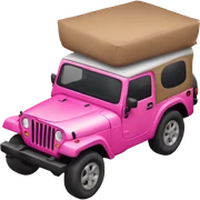 Pink jeep sticker
