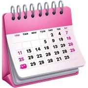  pinkcalendar no dates sticker