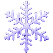 Purple snowflake sticker