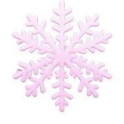 pastel pink snowflake  sticker