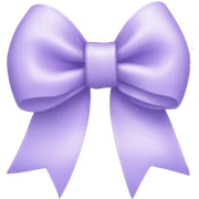 Pastel purple bow sticker
