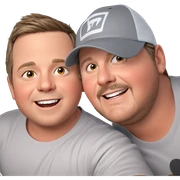 boys sharing a joyful moment sticker