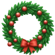 christmas wreath  sticker