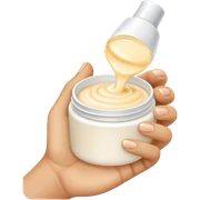 hand with cream  sticker