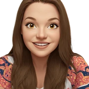 smiling girl portrait with long hair sticker