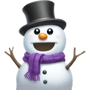 Snowman sticker