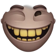 creepy smile sticker