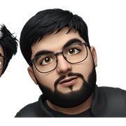 realistic male with black hair sticker