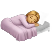 women sleep sticker
