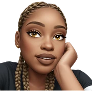 beautiful girl with braids sticker