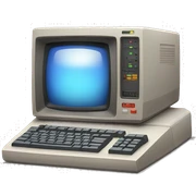 80s old computer  sticker