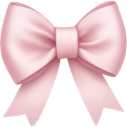 Pale pink ribbon bow sticker