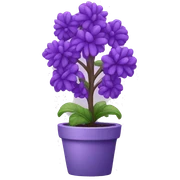 Purple plant sticker