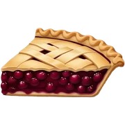 pie burgundy sticker