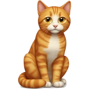 Completely ginger cat sticker