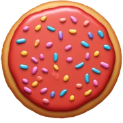 Red cookie sticker
