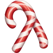 Candy cane sticker