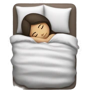 Brunette girl sleeping sticker