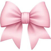 Light pink bow sticker