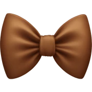 Brown bow  sticker