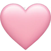 A light pink heart  sticker