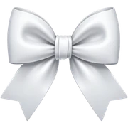 white bow sticker