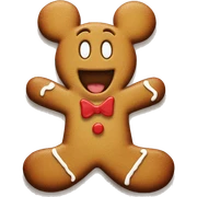 Mickey mouse gingerbread man  sticker