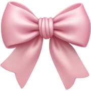 Light pink bow  sticker