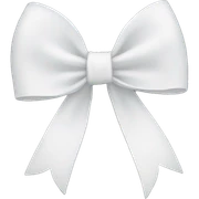 White bow sticker