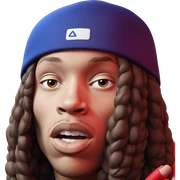 boy in backwards hat portrait sticker