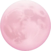 pastel pink moon sticker