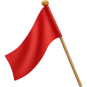 red flag  sticker