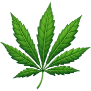 Ganja leaf sticker