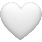 white heart sticker