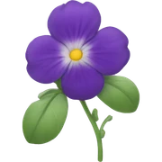 violet flower sticker