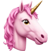 Pink unicorn  sticker