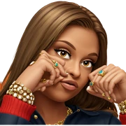 brown haired girl with jewelry sticker