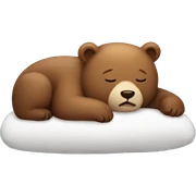 sleepy bear sticker