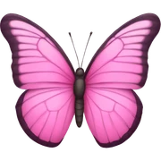 Pink butterfly  sticker