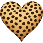 Cheetah print heart  sticker