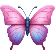 Pink butterfly sticker