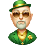 Celebratory Leprechaun sticker