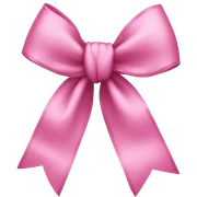 Pink bow sticker
