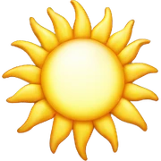 realistic sun sticker