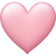 Light pink heart sticker
