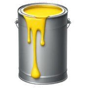 Yellow Paint Can  sticker