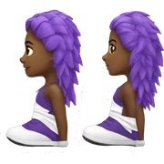 Girl track spikes  sticker