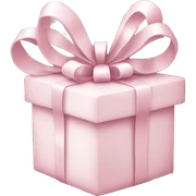 Light pink Christmas gifts under a white Christmas tree  sticker