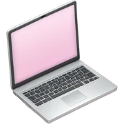 Light pink laptop sticker