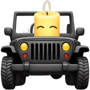 Jeep candle sticker